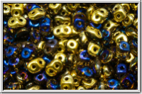 SD-00030-98548, SuperDuo Beads, crystal, trans., california blue, 10g