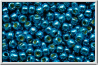 R-11-0584PF, TOHO Rocailles, 11/0, blue, turkish, galv., met., perm.-finish, 10g