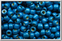 R-11-0584fPF, TOHO Rocailles, 11/0, blue, turkish, galv., met., perm.-finish, matte, 10g