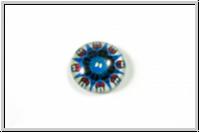 Glascabochon, hinterklebt, rund, 12x4mm, symmetry 12, 1 Stk.