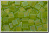 TL-0143fr, MIYUKI Tila Beads, green, lime, trans., matte,  AB, 60 Stk.