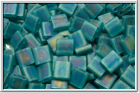 TL-2405fr, MIYUKI Tila Beads, teal, trans., matte, AB, 60 Stk.