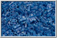 QTL-0149fr, MIYUKI Quarter Tila Beads, blue, capri, trans., matte, AB, 5g