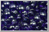 Linsen, 6x2,5mm, seitl. Loch, purple velvet, trans., 50 Stk.