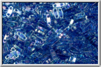 QTL-0261, MIYUKI Quarter Tila Beads, sapphire, trans., AB, 5g