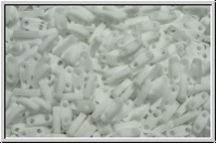 QTL-0402f, MIYUKI Quarter Tila Beads, white, op., matte, 5g