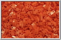 QTL-0406, MIYUKI Quarter Tila Beads, orange, dk., op., 5g