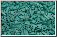 QTL-0412fr, MIYUKI Quarter Tila Beads, turquoise, op., matte, AB, 5g