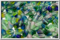 PB-00030-00000-84110, Pinch Beads, 5x3mm, happy blue/green, trans., matte, 65 Stk.