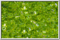 TCS-15-0164, TOHO Cubes, 1,5mm, green, lime, trans., AB, 5g