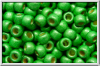 R-08-0587fPF, TOHO Rocailles, 08/0, green, spring, galv., met., perm.-finish, matte, 10g