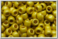 R-08-0590fPF, TOHO Rocailles, 08/0, gold, yellow, galv., met., perm.-finish, matte, 10g