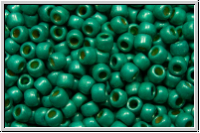 R-11-0578fPF, TOHO Rocailles, 11/0, turquoise, galv., met., perm.-finish, matte, 10g