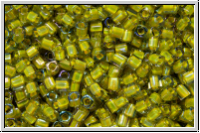 TCS-15-0246, TOHO Cubes, 1,5mm, black diamond, trans., yellow-ld., luster, 5g