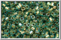 TCS-15-0995, TOHO Cubes, 1,5mm, aqua, trans., gold-ld., AB, 5g