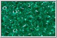 MiniDuo Beads, MATUBO, 2,5x4mm, emerald, lt., trans., 5g