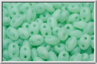 MiniDuo Beads, MATUBO, 2,5x4mm, turquoise, opal, matte, 5g
