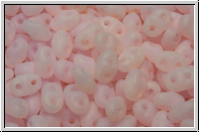 MiniDuo Beads, MATUBO, 2,5x4mm, pink, opal, matte, 5g