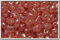 MiniDuo Beads, MATUBO, 2,5x4mm, rose, opal, luster, 5g