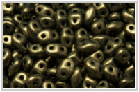 MiniDuo Beads, MATUBO, 2,5x4mm, beige, met., suede, 5g