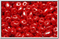 MiniDuo Beads, MATUBO, 2,5x4mm, red, op., luster, 5g