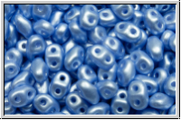 MiniDuo Beads, MATUBO, 2,5x4mm, white, alabaster, lt. sapphire pastel, 5g