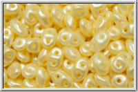 MiniDuo Beads, MATUBO, 2,5x4mm, white, alabaster, cream pastel, 5g