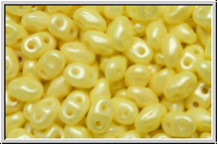 MiniDuo Beads, MATUBO, 2,5x4mm, white, alabaster, pearl shine yellow, 5g