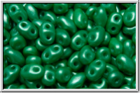 MiniDuo Beads, MATUBO, 2,5x4mm, white, alabaster, pearl shine green, 5g