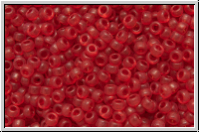 RR-15-1609, MIYUKI Rocailles, 15/0, red (dyed), trans., semi-matte, 5g