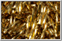 MTWB-4-0191, MIYUKI Twisted Bugles, Nr. 4 (12mm), gold, bright, met., 24kt plated, 1g (Kleinere Menge!)