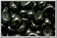 Candy-Beads, oval, PRECIOSA, 6x8mm, black, op., 20 Stk.