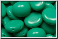 Candy-Beads, oval, PRECIOSA, 10x12mm, turquoise, op., 10 Stk.