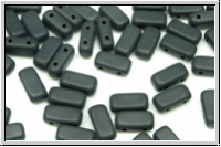 PRISM Beads, 4x8mm, black. op., matte, 20 Stk.