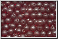 bhm. Glasperle, rund, 4mm, garnet, lt., trans., 50 Stk.