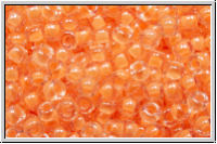 RR-11-4298, MIYUKI Rocailles, 11/0, crystal, trans., luminous creamsicle-ld., 10g