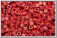 SBS-18-0408fr, MIYUKI Squares, 1,8mm, red, dk., op., matte, AB, 5g