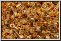 SBS-18-1053, MIYUKI Squares, 1,8mm, gold, galv., met., 5g