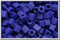 SB-03-0414f, MIYUKI Squares, 3mm, cobalt, op., matte, 10g