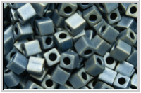 SB-03-2002, MIYUKI Squares, 3mm, grey, met., matte, 10g