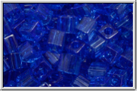 SB-04-0150, MIYUKI Squares, 4mm, sapphire, trans., 15g