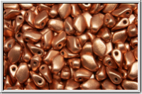 Gekko-Beads, 3x5mm, copper, met., satin, 50 Stk.