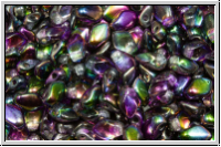 Gekko-Beads, 3x5mm, crystal, trans., magic lilac, 50 Stk.