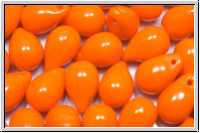 Drop Beads, 6x9mm, orange, lt., op., 20 Stk.