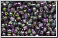 bhm. Glasperle, rund, 3mm, crystal, trans., magic lilac, 50 Stk.