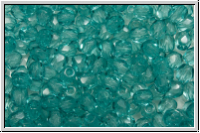 Bhm. Glasschliffperle, PRECIOSA, feuerpol., 3mm, crystal, trans., ice (dyed), 50 Stk.