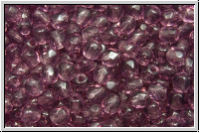 Bhm. Glasschliffperle, PRECIOSA, feuerpol., 3mm, amethyst, med., trans., 50 Stk.