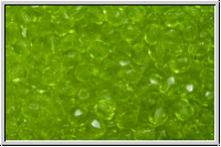 Bhm. Glasschliffperle, PRECIOSA, feuerpol., 3mm, olivine, trans., 50 Stk.