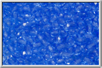 Bhm. Glasschliffperle, feuerpol., 3mm, sapphire, dk., trans., 50 Stk.