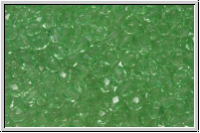 Bhm. Glasschliffperle, feuerpol., 3mm, mint, lt., trans., 50 Stk.